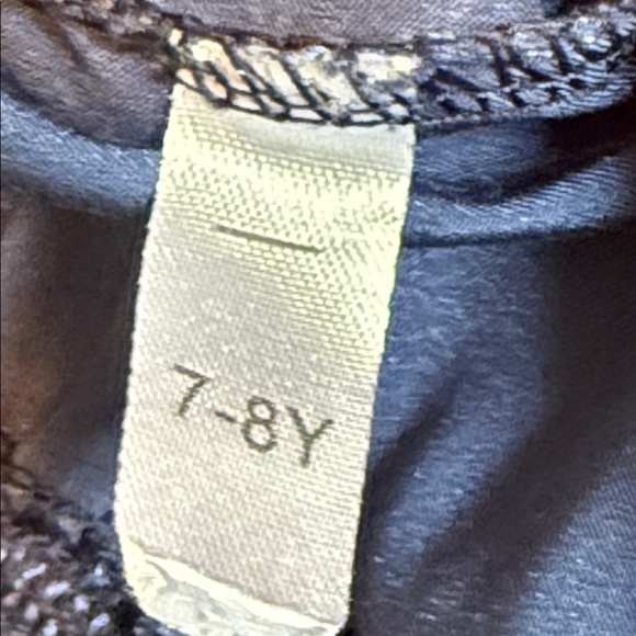 Royal Blue Satin Kids Pajama Set size 7-8 - Picture 4 of 13